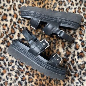 Madden Girl Black Platform Sandals